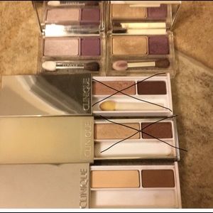 3 Clinique eyeshadow duos lightly used